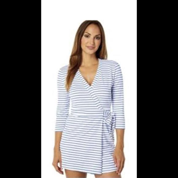Southern Tide Pants - NWT - Southern Tide Chic Striped Wrap Romper XL